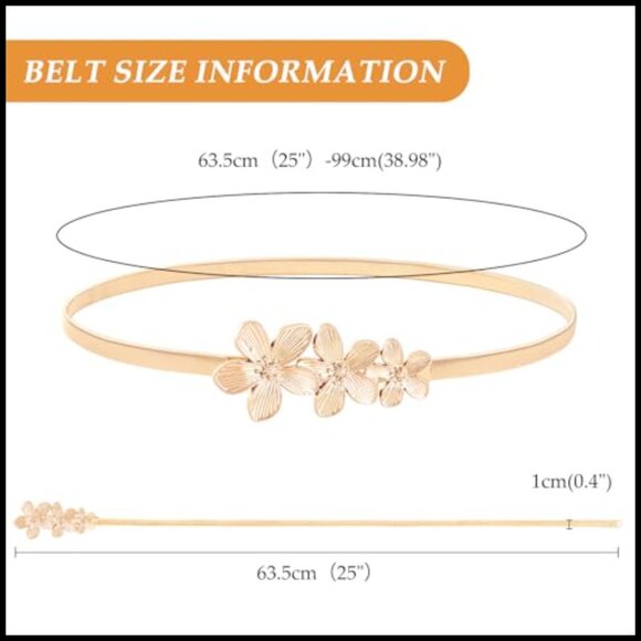 Metal Stretch Waist Skinny Belt for Women Fashion Waistband main image 6
